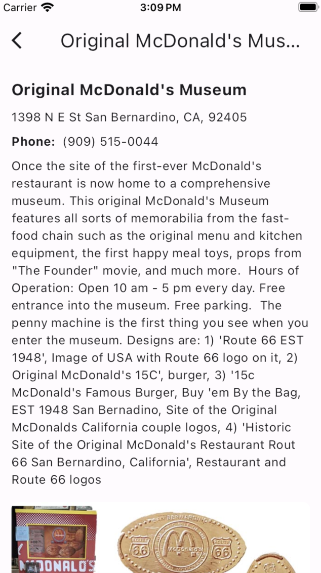 Information about the Original McDonald's Penny Machine